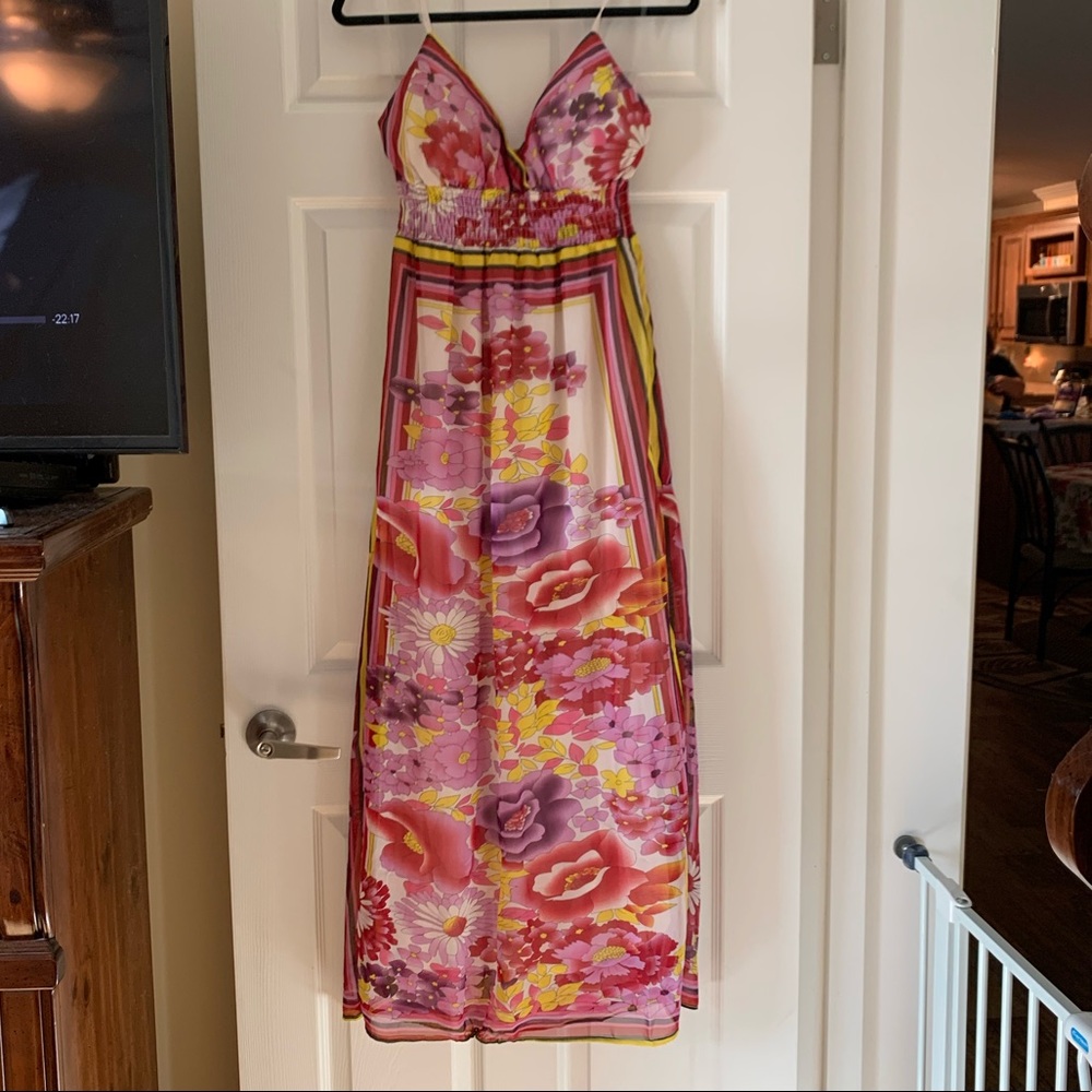 Floral maxi dress by She’s Cool size large